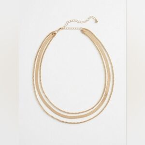 NWT | Torrid Snake & Rope Chain Layered Gold Tone Necklace